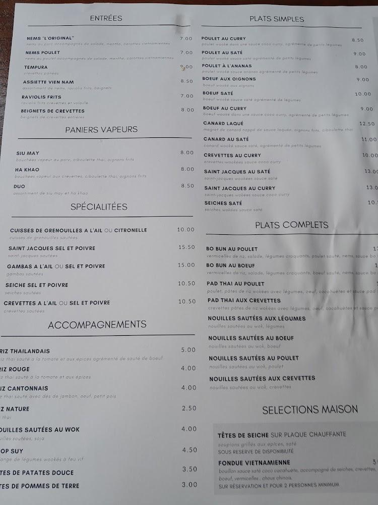 Vien Nam Sedan - Menu Image 3